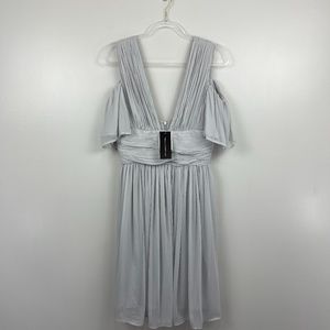 French Connection Gray Cocktail Dress‎ Sz 4 NWT